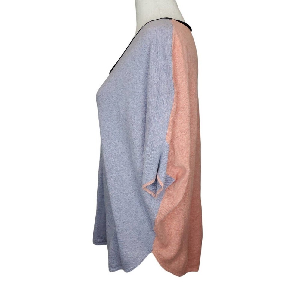 Zaket & Plover Womens Sz M Linen/Cotton Purple & Pink Top Sweater - Picture 3 of 9